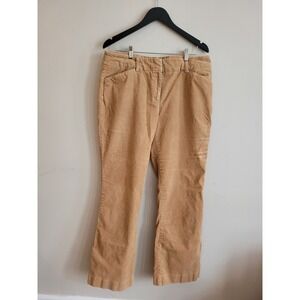 Anne Klein Beige Corduroy Bootcut Pants Size 14 Academic London‎ Look